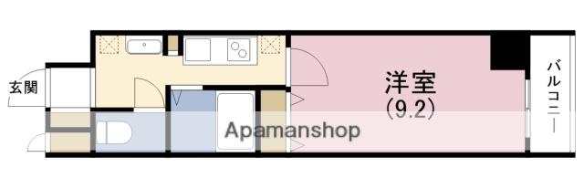 アーバンコート福島(1K/6階)の間取り写真