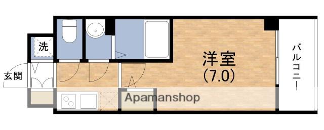 エスリード大阪クレストコート(1K/4階)の間取り写真