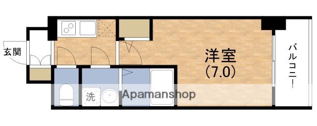 エスリード大阪クレストコート(1K/5階)の間取り写真