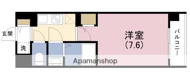 リッツ加島(1K/8階)の間取り写真