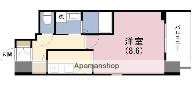 スプランディッドⅡ(1K/7階)の間取り写真