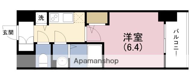 エスリードレジデンス大阪福島(1K/12階)の間取り写真