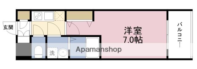 レジュールアッシュ塚本レジデンス(1K/3階)の間取り写真