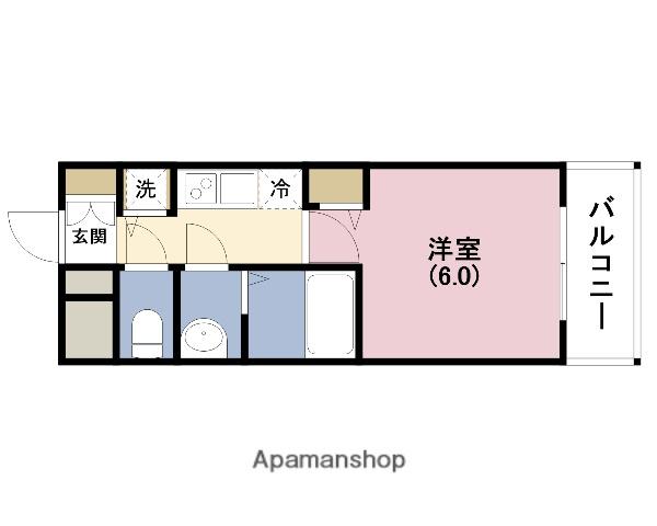 プレサンス梅田北ザ・ライブ(1K/2階)の間取り写真