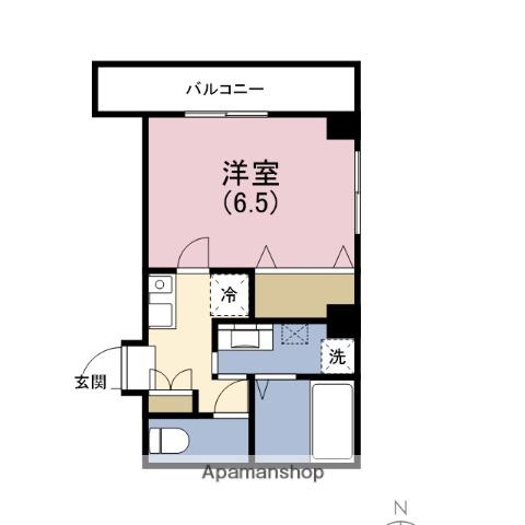 みおつくし堂島(1K/2階)の間取り写真
