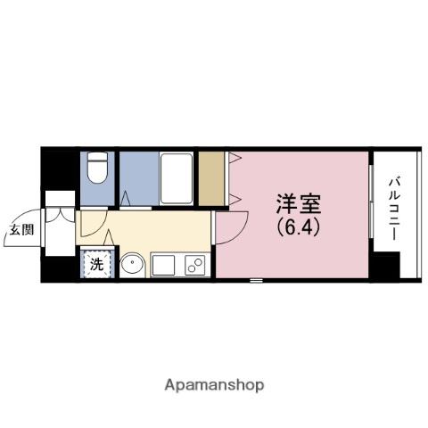 プレサンス淀リーヴァ(1K/4階)の間取り写真