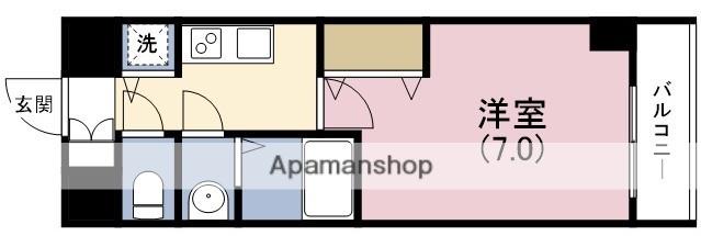 サムティ福島PORTA(1K/2階)の間取り写真
