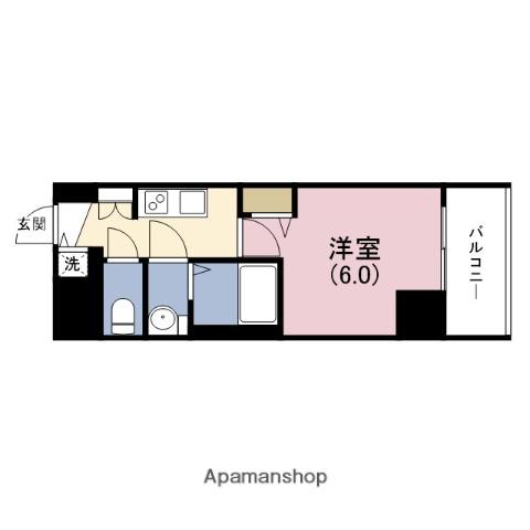 プレサンス福島ニューゲート(1K/3階)の間取り写真