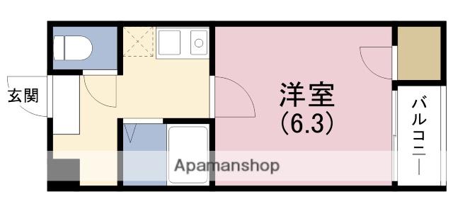 プレミアム福島(1K/9階)の間取り写真