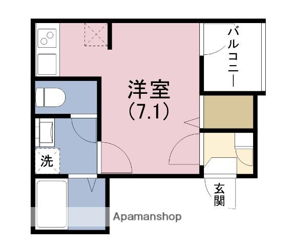 ハーモニーテラス塚本2(ワンルーム/3階)の間取り写真