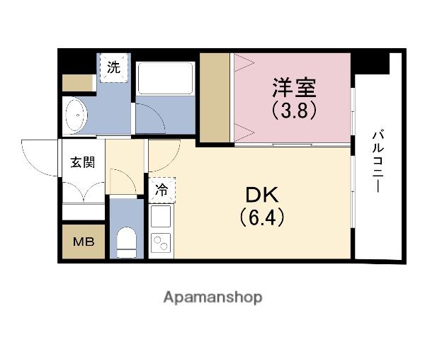 エスタート御幣島(1DK/7階)の間取り写真