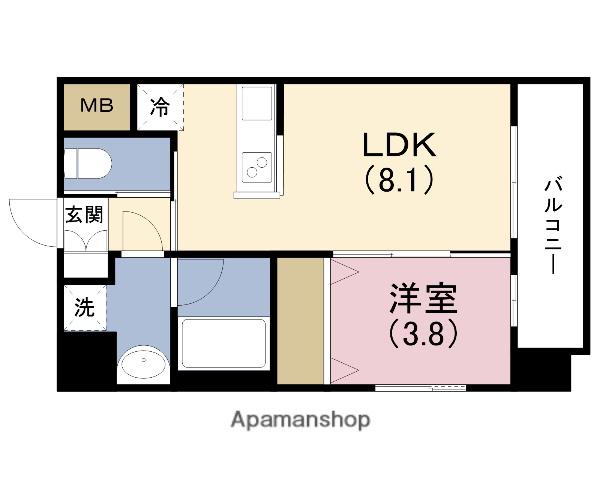 エスタート御幣島(1LDK/7階)の間取り写真