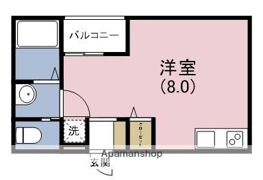 ジェイドパレス四貫島(ワンルーム/1階)の間取り写真