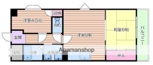 グレイスヴィラ姫島(2LDK/5階)の間取り写真