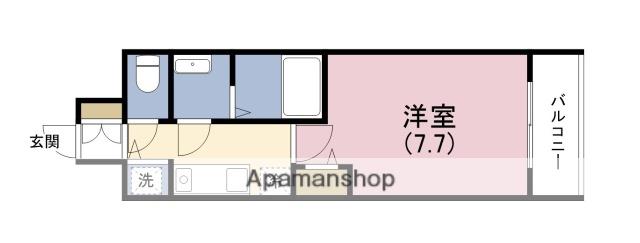 ポルト・ボヌール塚本(1K/3階)の間取り写真