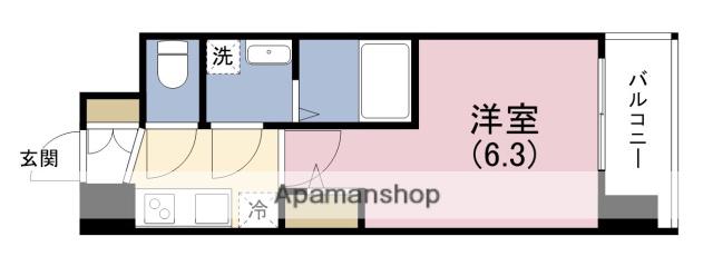 エスリードレジデンス大阪福島イースト(1K/5階)の間取り写真