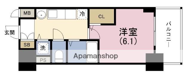 プレサンス梅田北デイズ(1K/5階)の間取り写真