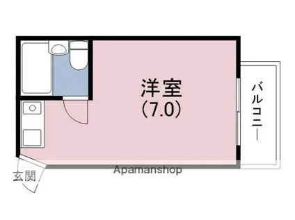 ルネッサンス塚本(ワンルーム/3階)の間取り写真