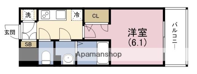 エスリード梅田グランノース(1K/5階)の間取り写真