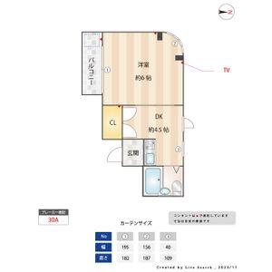 立花スプリングス(1DK/3階)の間取り写真