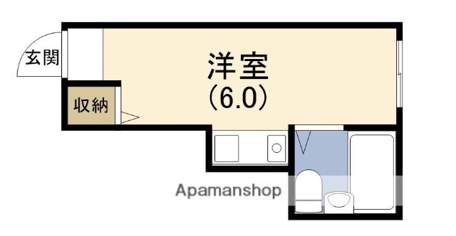 ラハイナ千船(ワンルーム/4階)の間取り写真