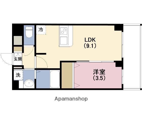 プレサンス塚本ベラビィ(1LDK/13階)の間取り写真