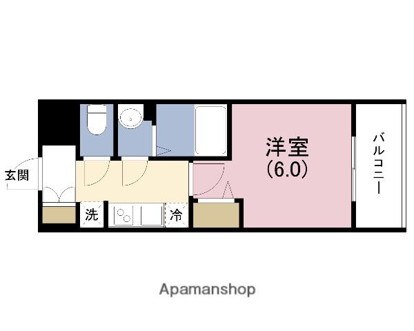 プレサンス塚本ベラビィ(1K/4階)の間取り写真