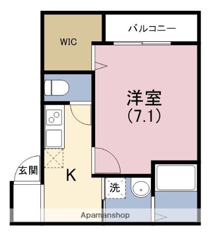 フジパレス出来島ウエスト1番館(1K/1階)の間取り写真