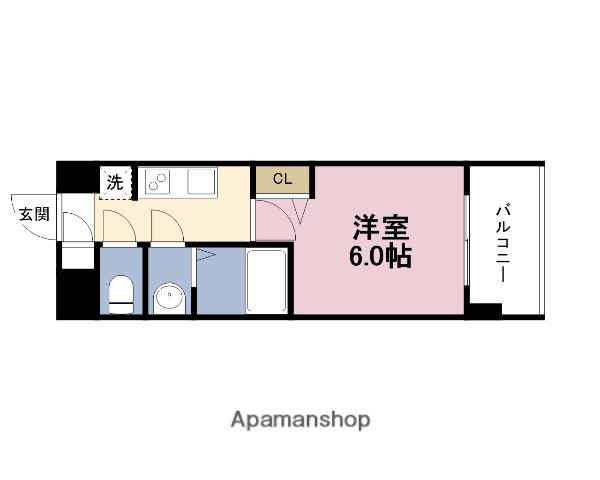 アドバンス大阪ビヤン(1K/9階)の間取り写真