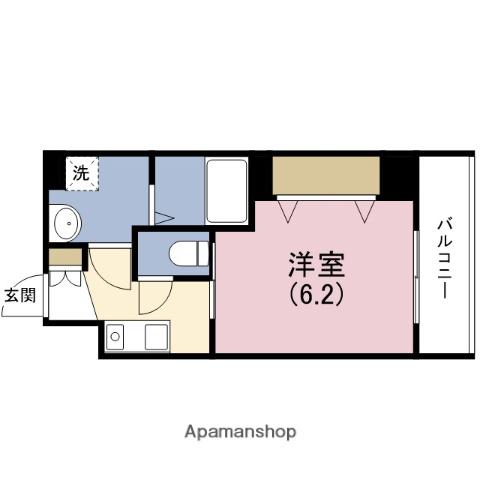 ウインズコート西梅田(1K/5階)の間取り写真
