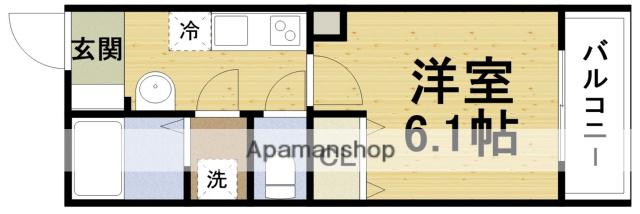 サンエイハイツ玉川(1K/2階)の間取り写真