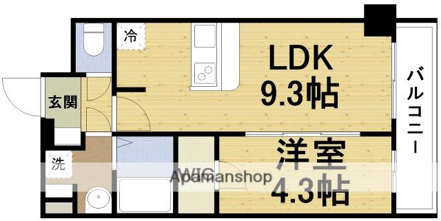 ORIENT COURT OWADAⅡ(ワンルーム/5階)の間取り写真