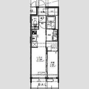 ALIVIS九条(1LDK/5階)の間取り写真