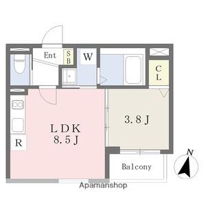 LAMINE千船(1LDK/3階)の間取り写真
