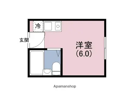 ファンターナ上本町(ワンルーム/5階)の間取り写真
