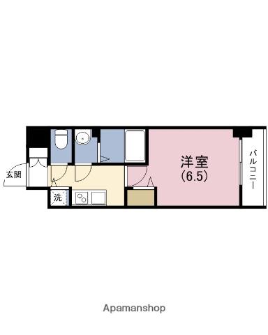 アドバンス大阪バレンシア(1K/14階)の間取り写真