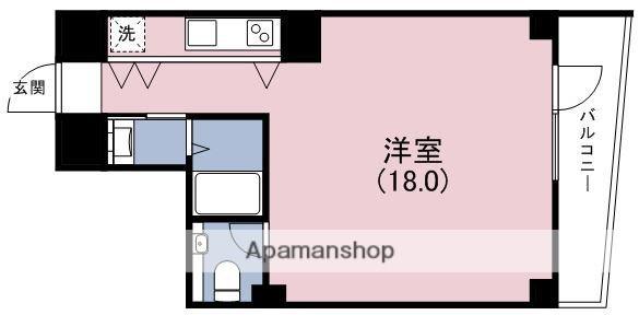 SHITENOUJI JENGA MAISON(ワンルーム/3階)の間取り写真