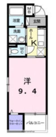 エクセレントⅢ藤田(1K/4階)の間取り写真