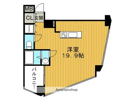 匠空TOYONAKA(ワンルーム/3階)の間取り写真