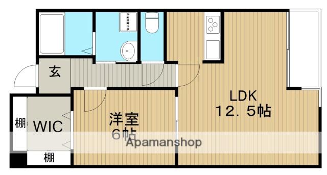 ロアール豊中(1LDK/2階)の間取り写真