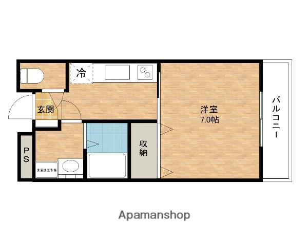 一富マンション4(1K/3階)の間取り写真