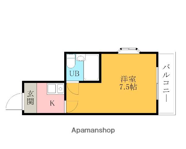 メゾン阪南Ⅱ(1K/3階)の間取り写真