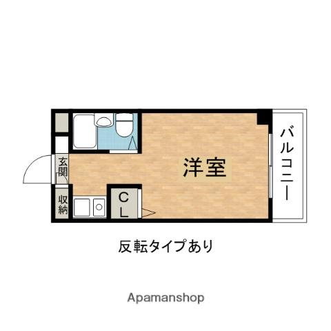 レディースマンション ハイツ西本(1K/3階)の間取り写真