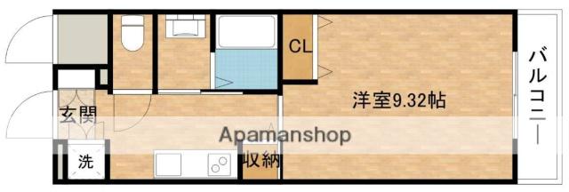 アヴァンドールIZUMISANOアネックス・アヴァンドール泉佐野(1K/8階)の間取り写真