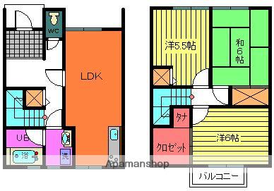 ハーブプラザ和泉鳥取Ⅰ番館(3LDK/1階)の間取り写真