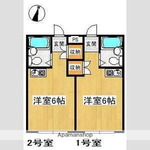 クレセル箕面(1K/1階)の間取り写真