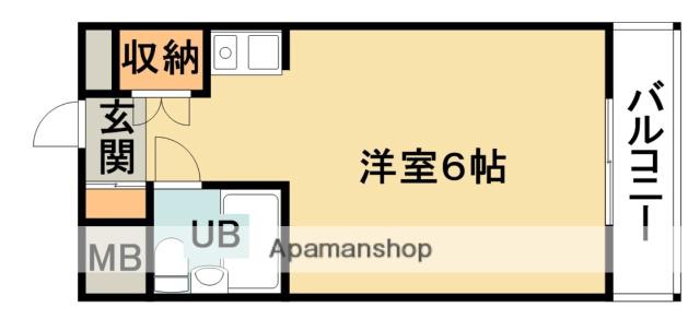 シティパレス南千里(1K/3階)の間取り写真