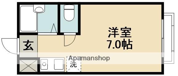 小野原ショッピングセンター(1K/2階)の間取り写真