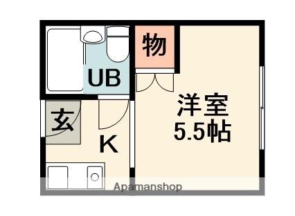 梶マンション(1K/2階)の間取り写真