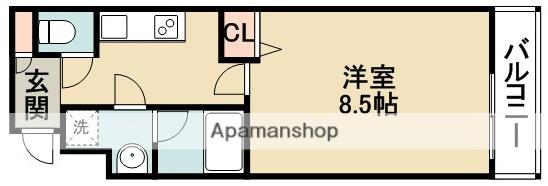 RITZ SQUARE LOUI CHATELE(1K/2階)の間取り写真